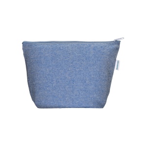 ON™ 280 g/m2 recycled cotton beauty case with zip and gusset at base