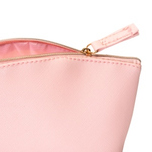ON™ Multipurpose PU fine grain saffiano beauty case. Zipper closure and inner lining