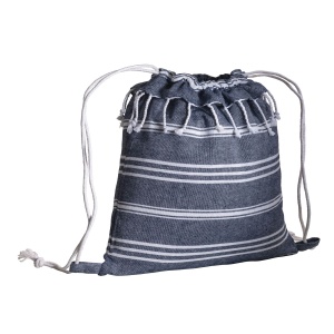 ON 180 g/m2 cotton fouta backpack with drawstring closure - Img 4