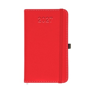 ON 2027 daily pocket diary, thermo-varnished PU hard cover with perimeter stitching