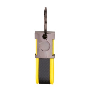 ON Breloc din metal brunat și PU bicolor, cu spațiu potrivit pentru logo-ul din rășină - Img 8