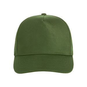 ON Cotton 5-panel cap with 2 mm-thick visor, embroidered eyelets and adjustable velcro strap - Img 3