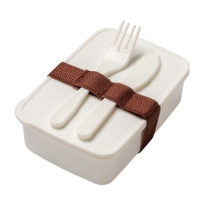 ON Cutie de prânz din PP cu tacâmuri incluse. NU ESTE POTRIVITĂ PENTRU MAȘINA DE SPĂLAT VASE ȘI CUPTORUL CU MICROUNDE.