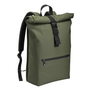 ON DEMI BRERA Rucsac pentru laptop din PU moale, rezistent la apă