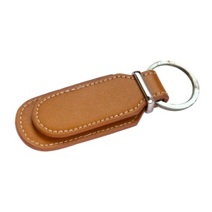 ON Double PU keychain with large customizable space - LIGHTLY STAINED - Img 3