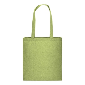 ON Geantă de cumpărături din bumbac reciclat 150 g/m2, efect melanj, mânere lungi și clin - Img 12