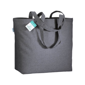 ON Geantă de cumpărături din bumbac reciclat de 190 g/m2, cu mânere lungi și clin - Img 7