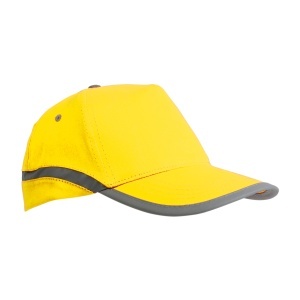 ON High-visibility, cotton 5-panel cap with reflective strips and adjustable velcro strap - Img 2