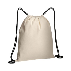 ON Natural cotton drawstring backpack with colored corners - Img 6