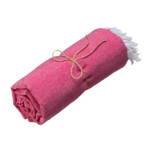 ON Recycled cotton beach towel 150 g/m2. Melange effect and fringes - Img 16