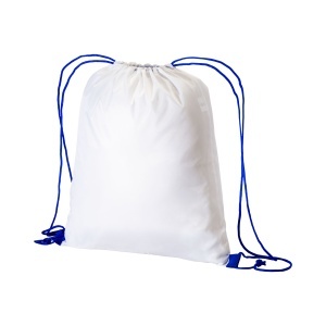 ON Rucsac din poliester alb 210T cu închidere tip șnur și șnururi colorate - Img 4