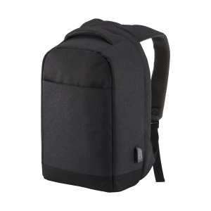 ON Rucsac pentru PC cu închidere antifurt, cu mufă USB, fabricat din poliester