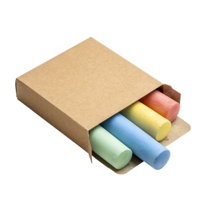 ON Set de 4 crete colorate cu secțiune rotundă în cutie de cartON