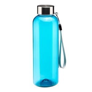 ON Sticlă transparentă din PET reciclat 500 ml. Capac de plastic cu șnur. - Img 3