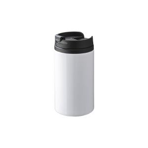 ON Sublimating metal mug with plastic inner wall, lid and handle