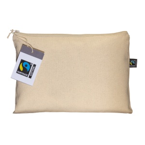 ON Trusă cosmetică FAIRTRADE® din bumbac 180 g/m2 cu închidere cu fermoar - Img 2