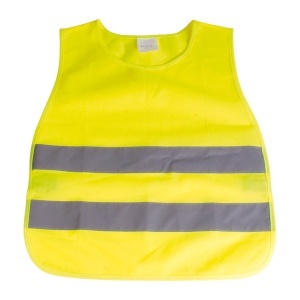 ON Vestă fluorescentă de înaltă vizibilitate din poliester cu benzi reflectorizante pentru copii