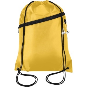 Oriole RPET drawstring bag with zipped front pocket 5L - Img 13
