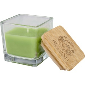 PF™ Ambra square glass candle with bamboo lid - Img 6