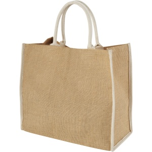 PF™ Harry coloured edge jute tote bag 25L