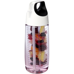 PF™ HydroFruit 700 ml recycled plastic sport bottle with flip lid and infuser
