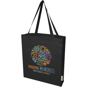 PF™ Madras geantă tote cu burduf din bumbac reciclat GRS 140 g/m² - Img 24