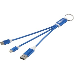PF™ Metal cablu de încărcare 4-în-1 din aluminiu reciclat cu breloc - Img 10