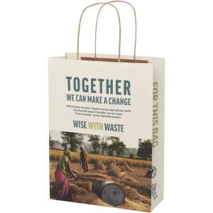 PF™ Agricultural waste 150 g/m2 paper bag with twisted handles - medium
