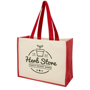 PF™ Varai geantă tote de cumpărături din pânză și iută 320 g/m² 23L - Img 15