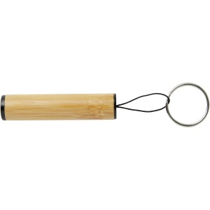 PF Cane bamboo key ring with light