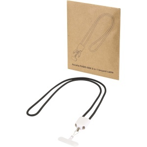 PF Ion 65W 5-in-1 recycled plastic lanyard charging cable
