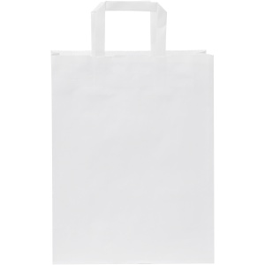 PF Pungă de hârtie kraft 80-90 g/m2 cu mânere plate - 25 x 11 x 32 cm