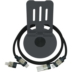 PF SCX.design O34 360° phone stand with 240W 4-in-1 charging cable