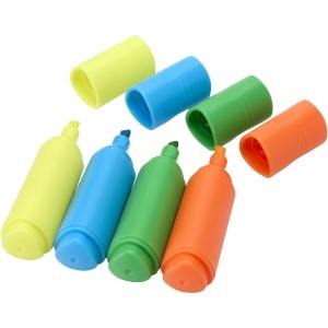 PF Set mini evidențiatoare din plastic reciclat