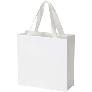 PF Smartfold 230 g/m2 paper bag with ribbon handles and matt lamination - 24 x 10 x 24 cm - Img 6