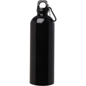 PF Sticlă de apă Oregon 400 ml din oțel inoxidabil cu perete simplu, certificată RCS, cu carabină