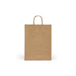 Pungă Vesuvio M maro, reciclată, din material kraft FSC®. 115 g/m². Fabricată în Portugalia. - Img 2