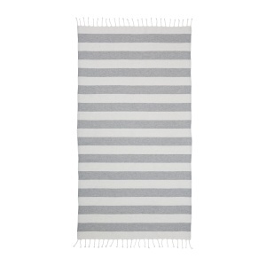 Recycled cotton fringed beach towel, size 90x170 cm - Img 20