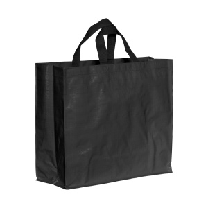 Recycled laminated 120 g/m2 PP shopping bag with gusset and short  handles - Img 15