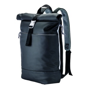 Rucsac pentru laptop din PU moale, rezistent la apă, compartiment pentru notebook - Img 5