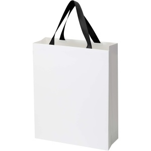 Smartfold 230 g/m2 paper bag with ribbon handles and gloss lamination - 31 x 12 x 39 cm - Img 12