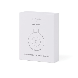 XD Încărcător de călătorie wireless VINGA Baltimore RCS 2 în 1, 15W