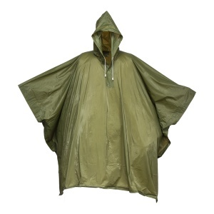 Water-resistant, embossed PVC (260 g) poncho, supplied in a transparent bag. One size - Img 1