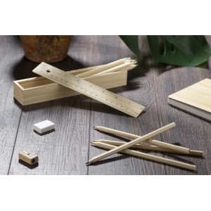 Wooden box with colour pencils 12 pcs KRASI - Img 5