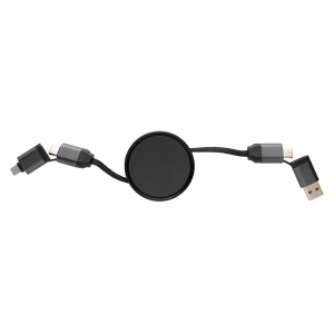 XD™ Terra RCS recycled aluminium retractable 6 in 1 cable