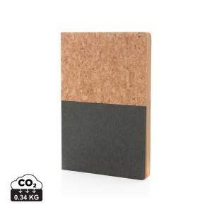 XD™ A5 cork & kraft notebook