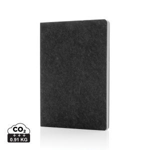 XD™ Phrase GRS certified recycled felt A5 notebook