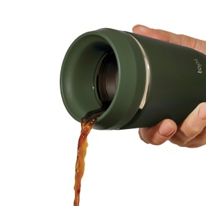 XD™ Cană termoizolantă Topl din oțel reciclat cu capac 360° brevetat – 235 ml - Img 15