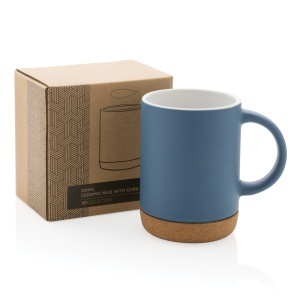 XD Ceramic mug with cork base 280ml - Img 13