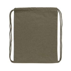 XD Impact AWARE™ recycled cotton drawstring backpack 145g - Img 15